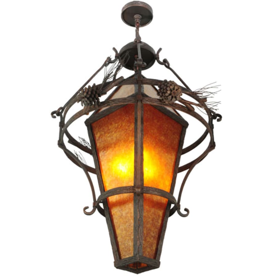 Meyda Tiffany Lone Pine 3 Light 36" Wide Pendant