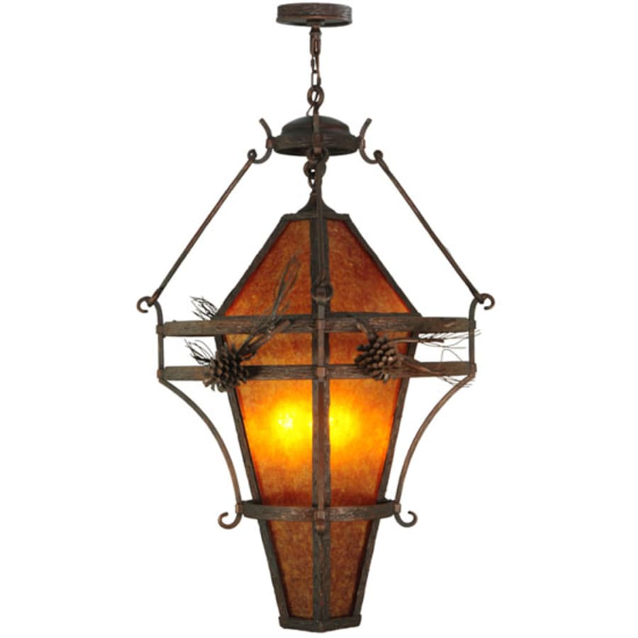Meyda Tiffany Lone Pine 3 Light 36" Wide Pendant