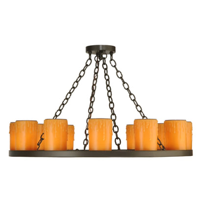 Meyda Tiffany Loxley 12 Light 36" Wide Pillar Candle Style Chandelier