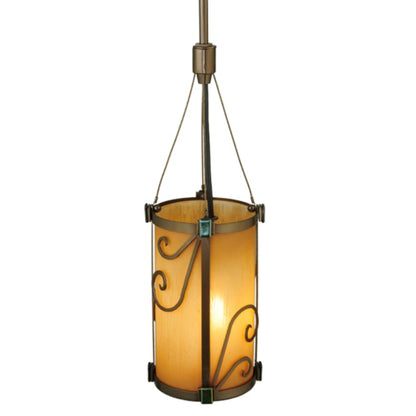 Meyda Tiffany Cilindro 5" Wide Mini Pendant
