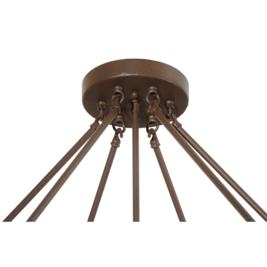 Meyda Tiffany Rio 8 Light 48" Wide Semi-Flush Bowl Ceiling Fixture