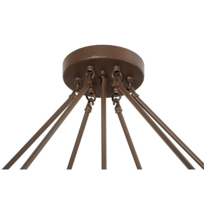 Meyda Tiffany Rio 8 Light 48" Wide Semi-Flush Bowl Ceiling Fixture