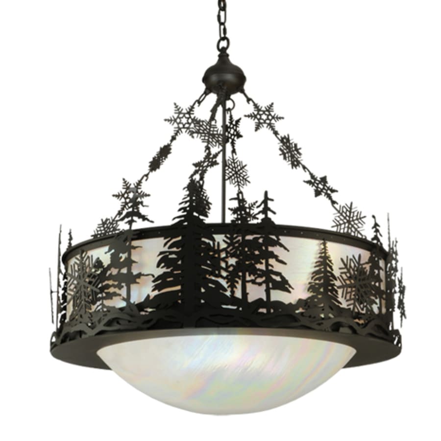 Meyda Tiffany Snowflake 3 Light 32" Wide Pendant