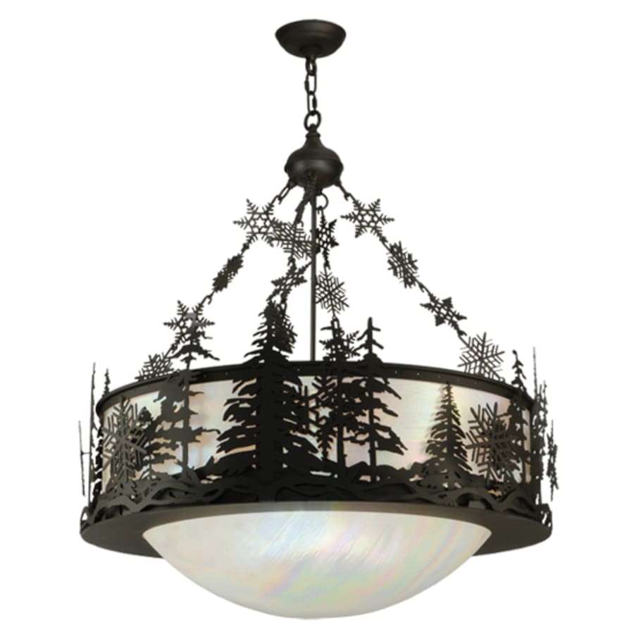 Meyda Tiffany Snowflake 3 Light 32" Wide Pendant