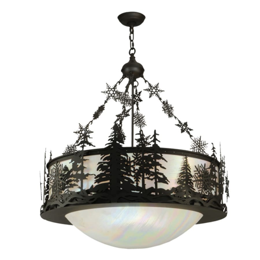 Meyda Tiffany Snowflake 3 Light 32" Wide Pendant