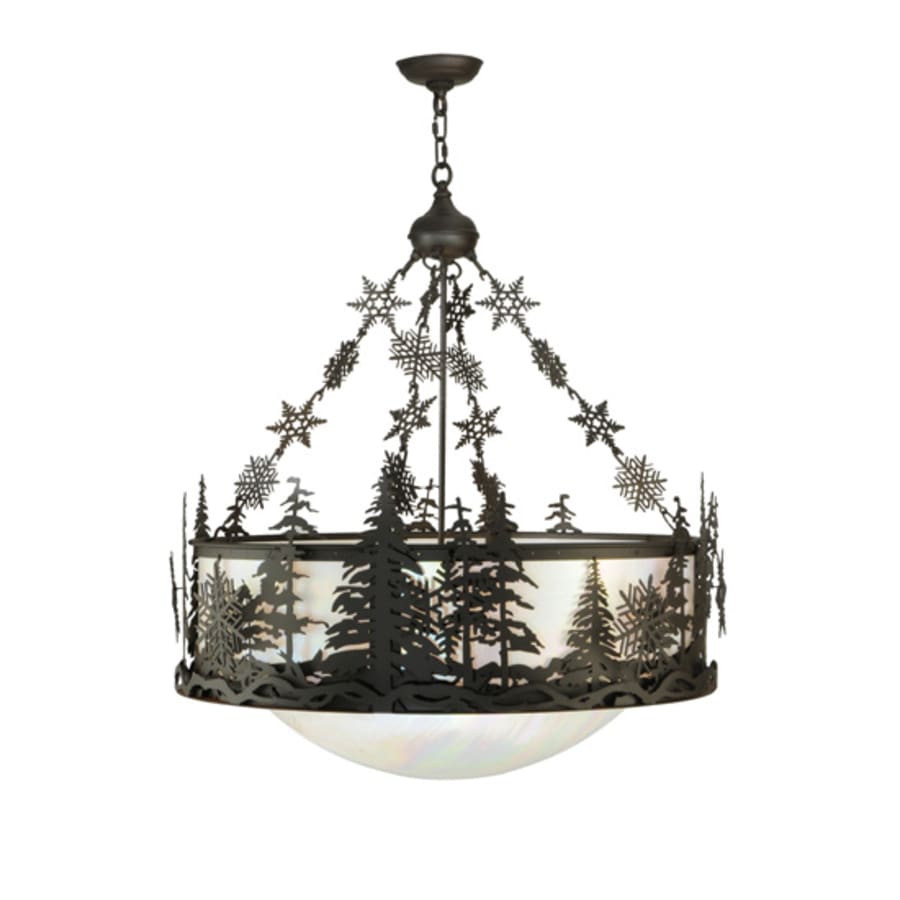 Meyda Tiffany Snowflake 3 Light 32" Wide Pendant