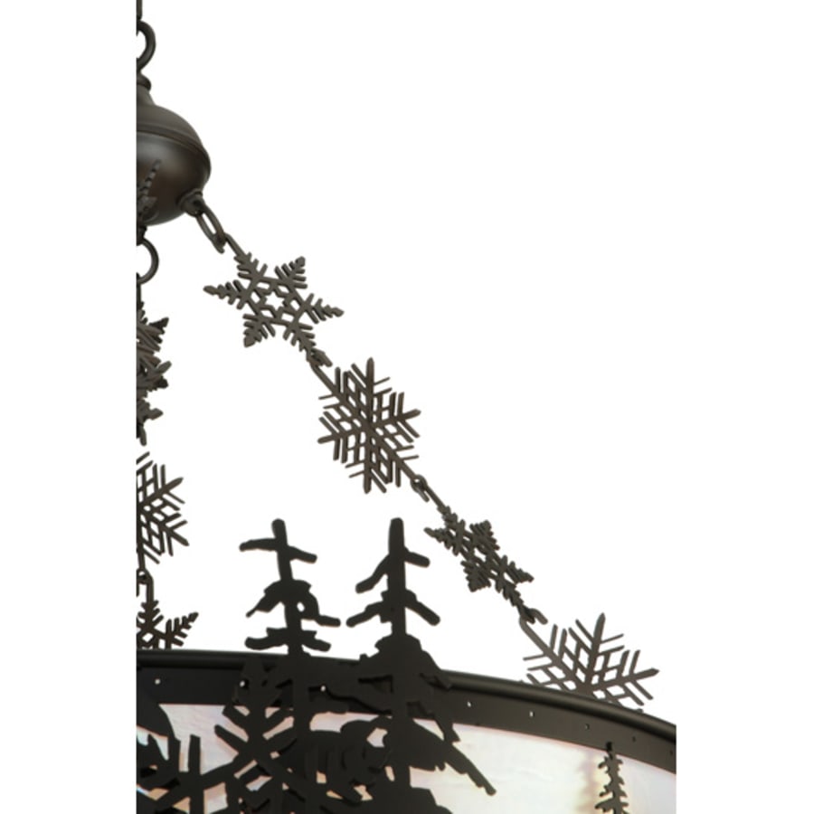 Meyda Tiffany Snowflake 3 Light 32" Wide Pendant