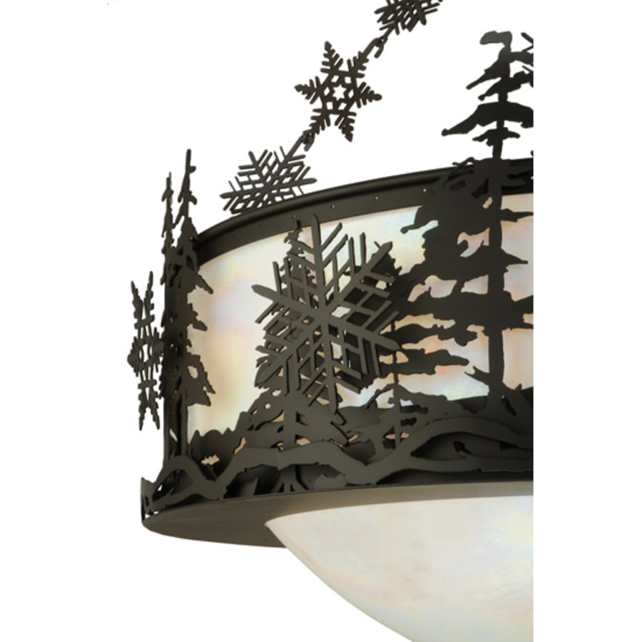 Meyda Tiffany Snowflake 3 Light 32" Wide Pendant