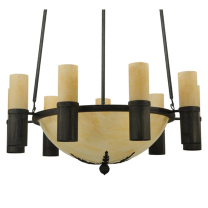 Meyda Tiffany Bella Sala 17 Light 61" Wide Pillar Candle Style Chandelier