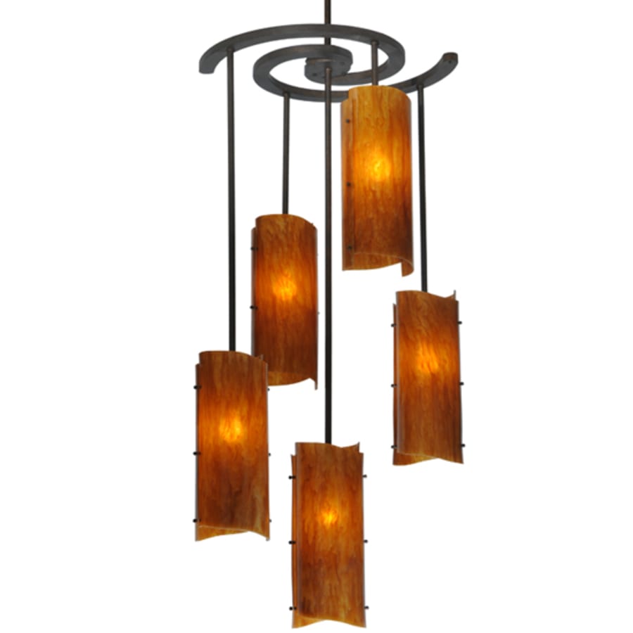 Meyda Tiffany Vortex 5 Light 34" Wide Chandelier