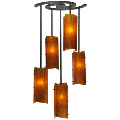 Meyda Tiffany Vortex 5 Light 34" Wide Chandelier