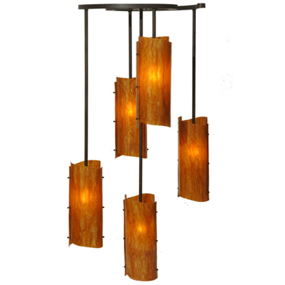 Meyda Tiffany Vortex 5 Light 34" Wide Chandelier