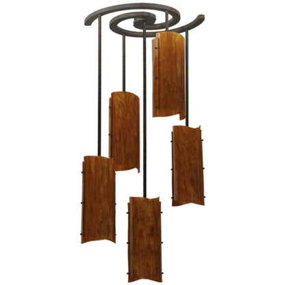 Meyda Tiffany Vortex 5 Light 34" Wide Chandelier