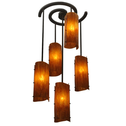 Meyda Tiffany Vortex 5 Light 34" Wide Chandelier