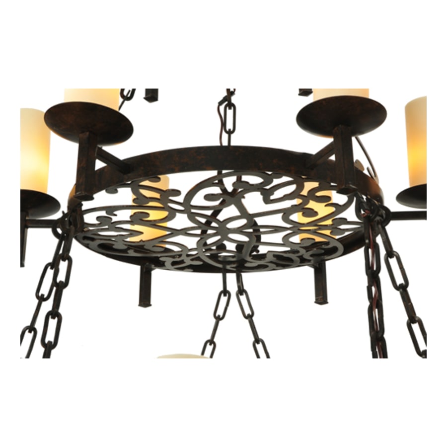 Meyda Tiffany Newcastle 18 Light 48" Wide Pillar Candle Style Chandelier