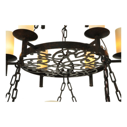 Meyda Tiffany Newcastle 18 Light 48" Wide Pillar Candle Style Chandelier