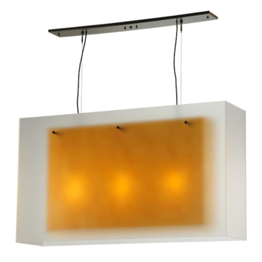 Meyda Tiffany Quadrato 3 Light 48" Wide Linear Pendant