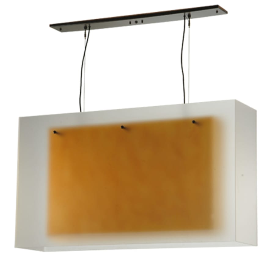 Meyda Tiffany Quadrato 3 Light 48" Wide Linear Pendant