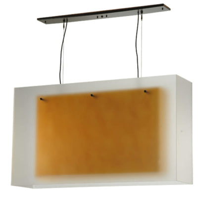 Meyda Tiffany Quadrato 3 Light 48" Wide Linear Pendant