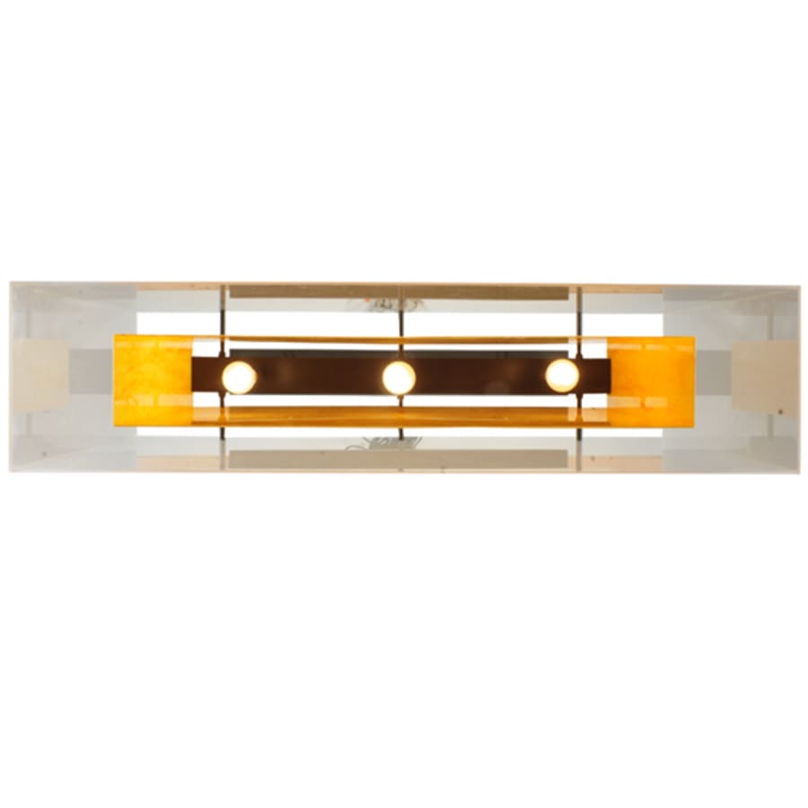 Meyda Tiffany Quadrato 3 Light 48" Wide Linear Pendant