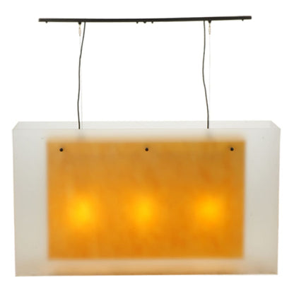 Meyda Tiffany Quadrato 3 Light 48" Wide Linear Pendant