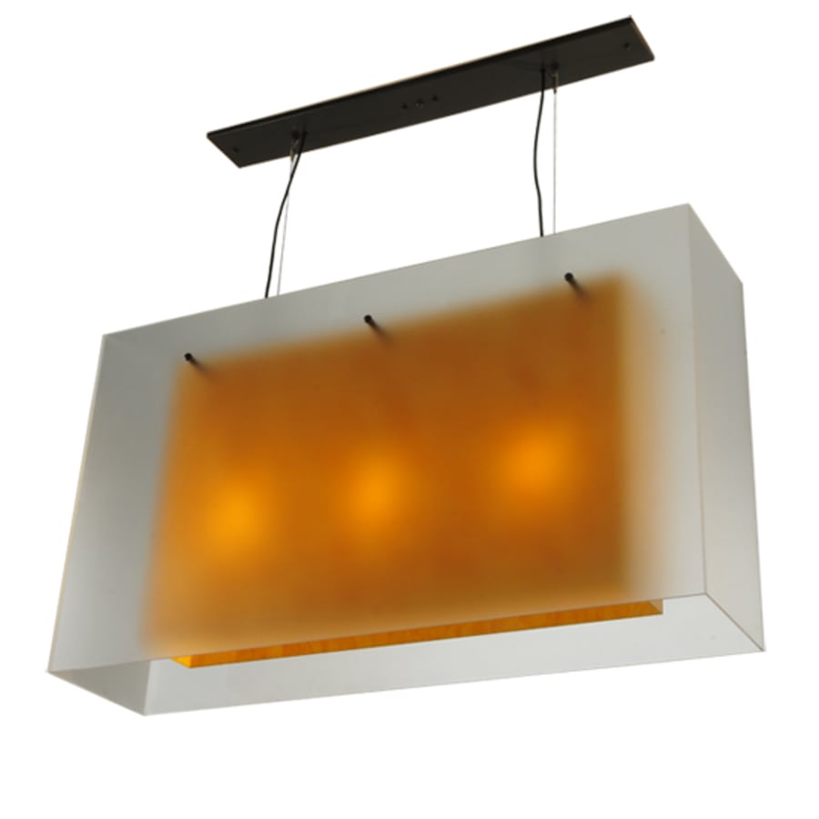 Meyda Tiffany Quadrato 3 Light 48" Wide Linear Pendant