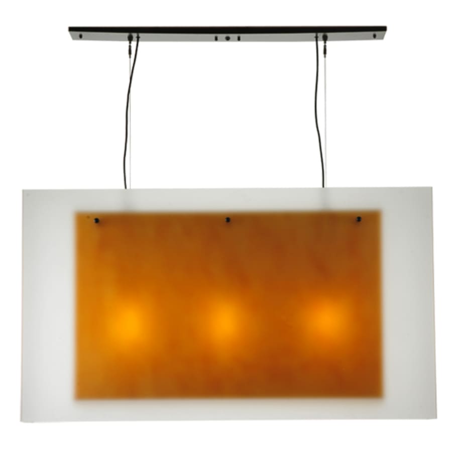Meyda Tiffany Quadrato 3 Light 48" Wide Linear Pendant