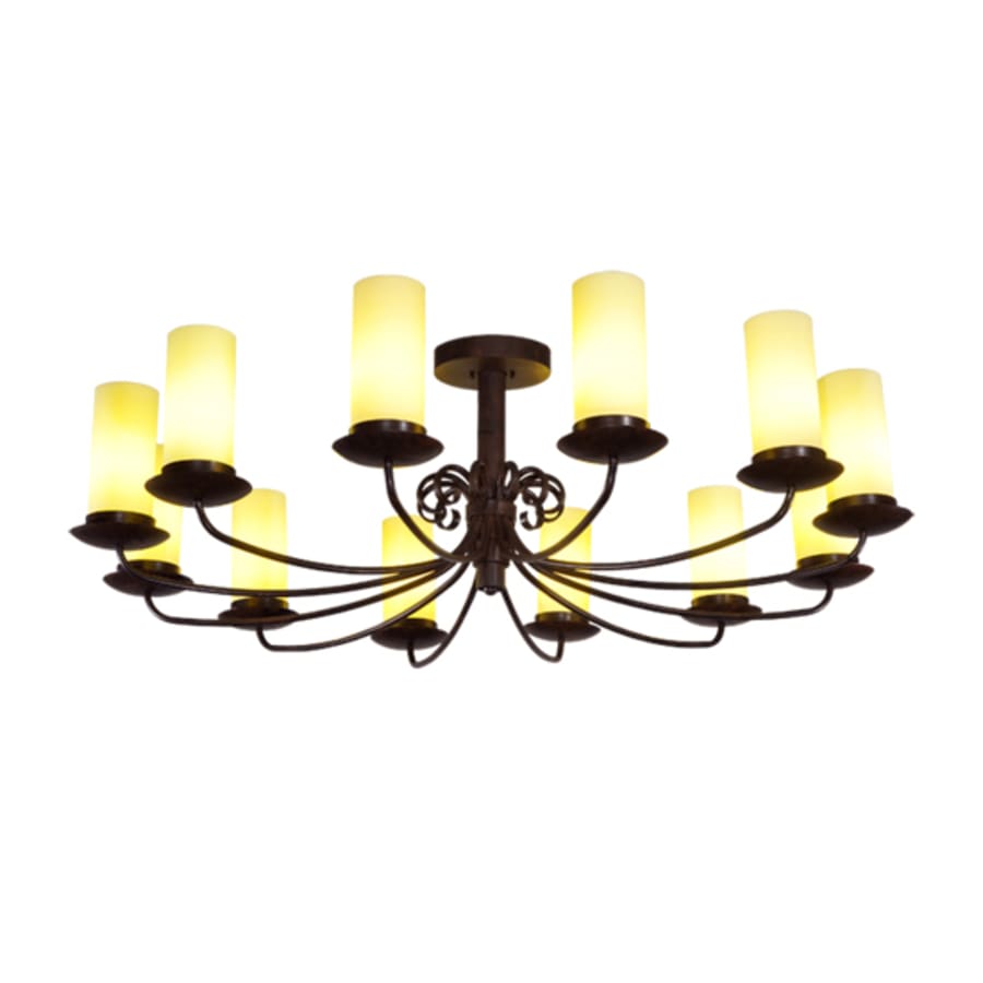Meyda Tiffany Atria 12 Light 54" Wide Pillar Candle Style Chandelier