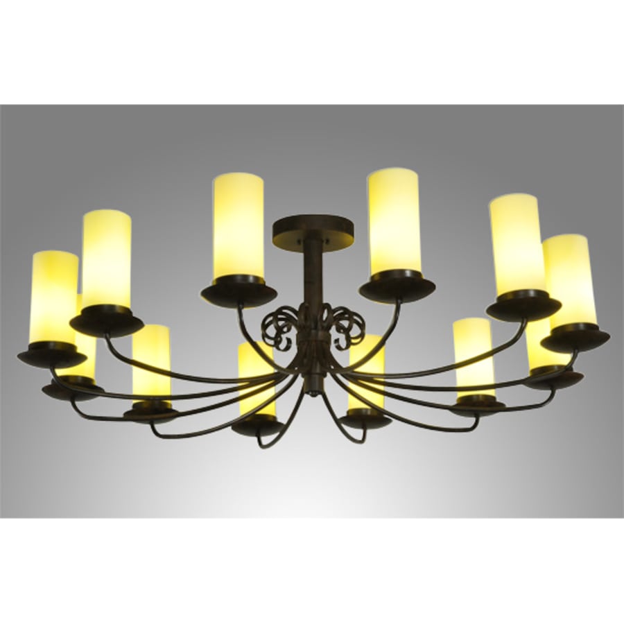 Meyda Tiffany Atria 12 Light 54" Wide Pillar Candle Style Chandelier