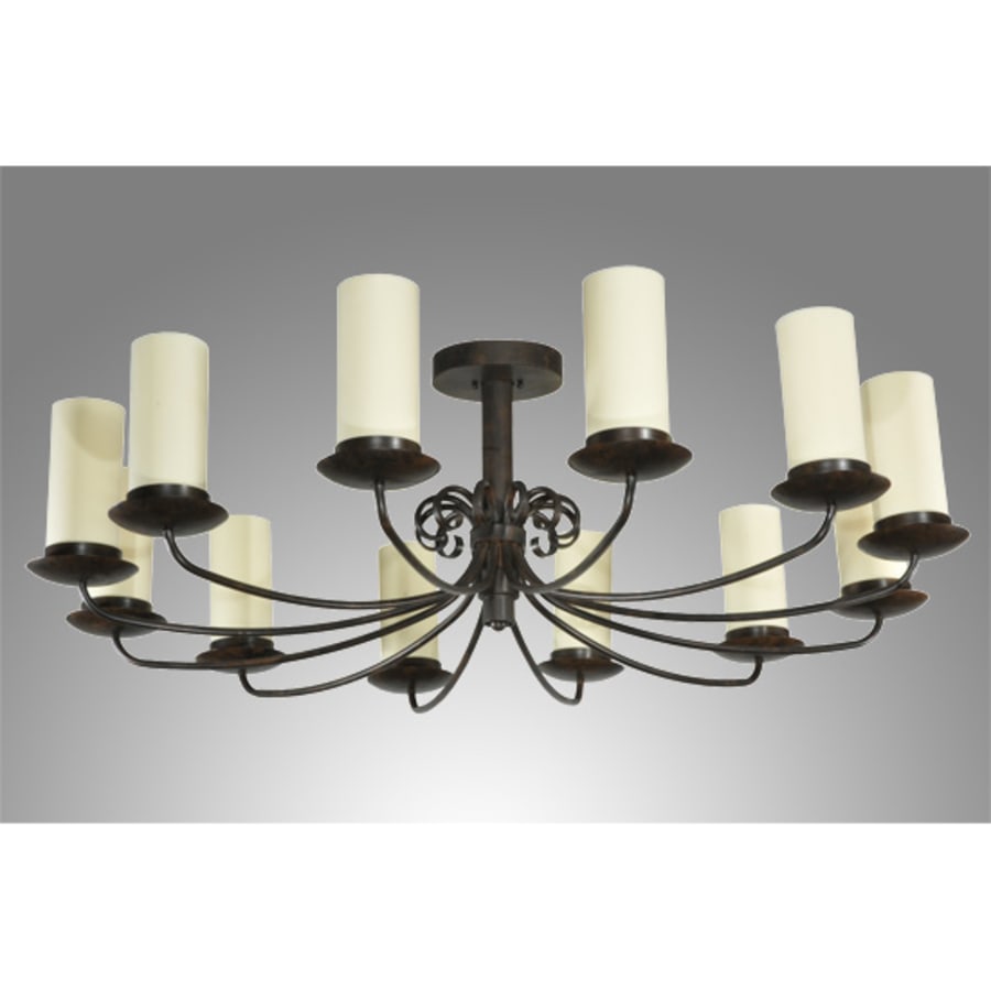 Meyda Tiffany Atria 12 Light 54" Wide Pillar Candle Style Chandelier