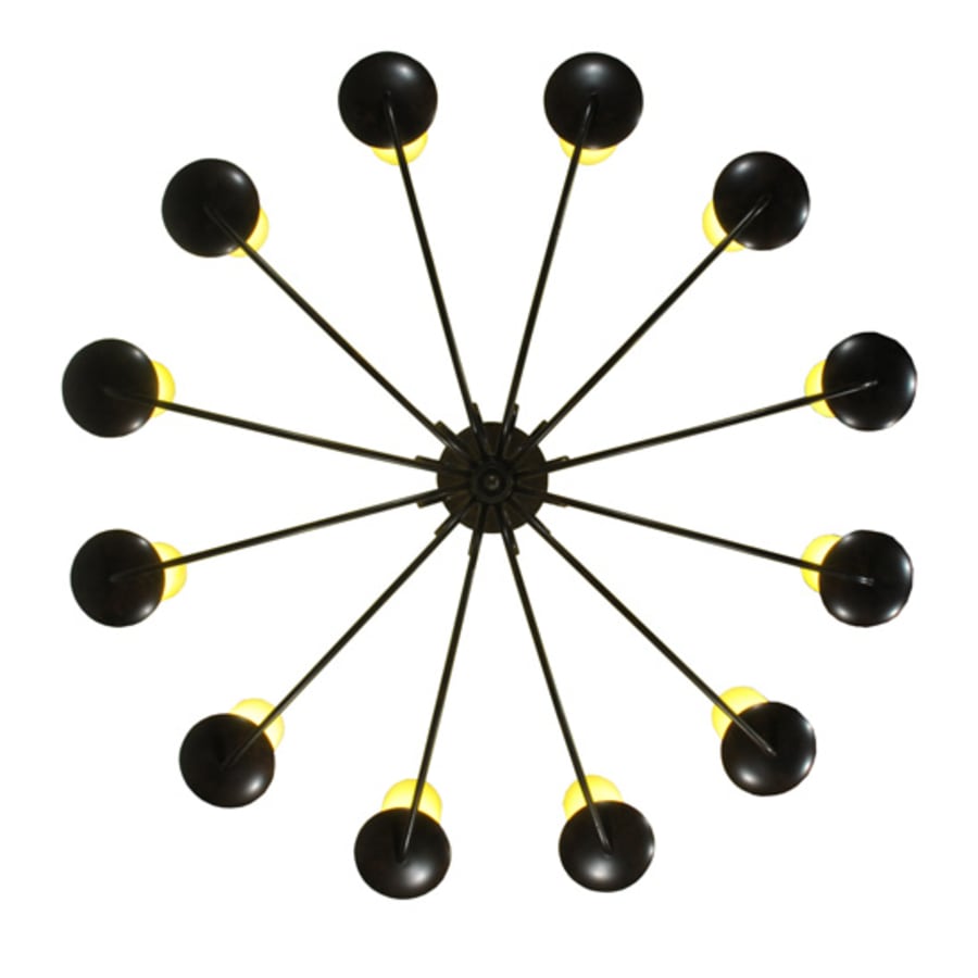 Meyda Tiffany Atria 12 Light 54" Wide Pillar Candle Style Chandelier