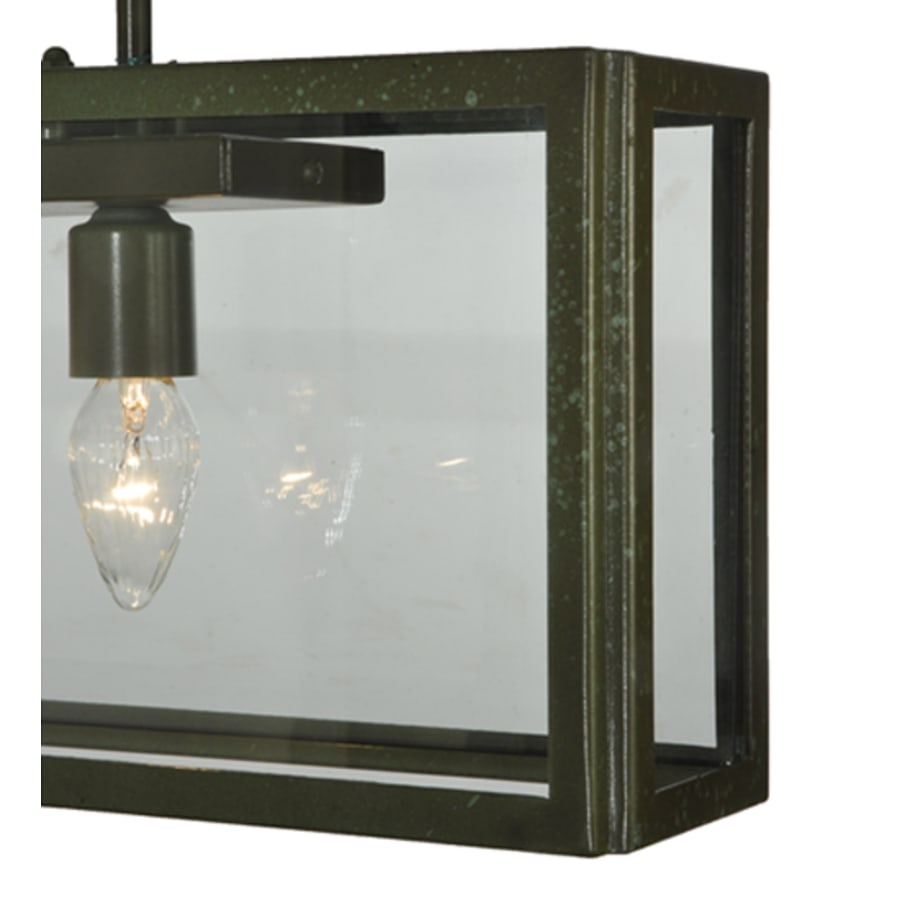 Meyda Tiffany Affinity 4 Light 47" Wide Semi-Flush Ceiling Fixture - Weathered Brass Finish