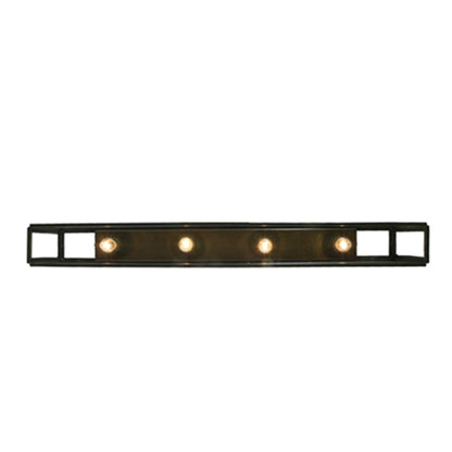 Meyda Tiffany Affinity 4 Light 47" Wide Semi-Flush Ceiling Fixture - Weathered Brass Finish