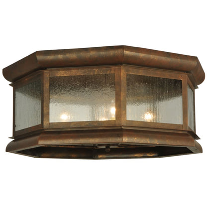 Meyda Tiffany Manchester 4 Light 30" Wide Flush Mount Drum Ceiling Fixture