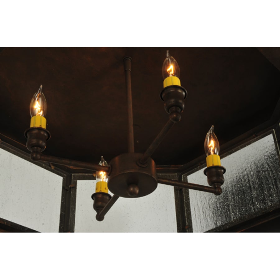 Meyda Tiffany Manchester 4 Light 30" Wide Flush Mount Drum Ceiling Fixture