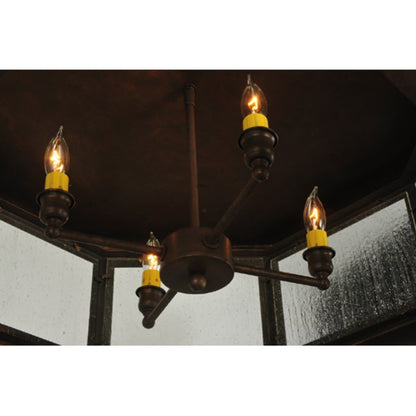 Meyda Tiffany Manchester 4 Light 30" Wide Flush Mount Drum Ceiling Fixture