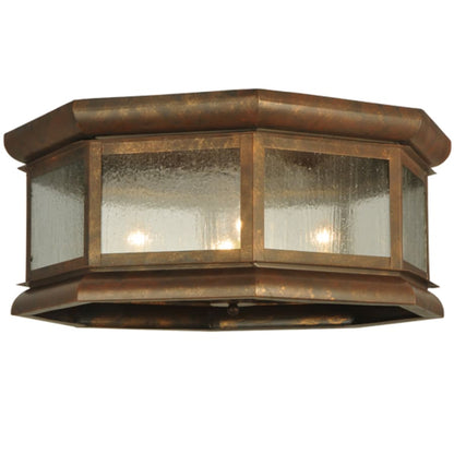 Meyda Tiffany Manchester 4 Light 30" Wide Flush Mount Drum Ceiling Fixture