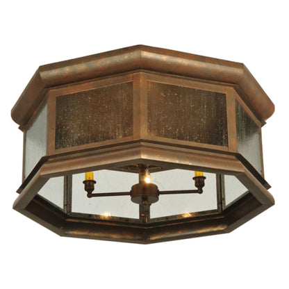 Meyda Tiffany Manchester 4 Light 30" Wide Flush Mount Drum Ceiling Fixture