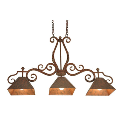 Meyda Tiffany Pedra 3 Light 48" Wide Linear Pendant