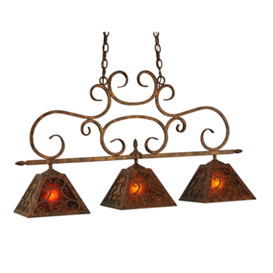 Meyda Tiffany Bandolei 3 Light 42" Wide Linear Pendant