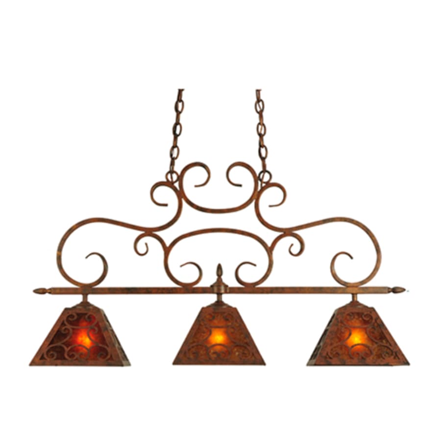 Meyda Tiffany Bandolei 3 Light 42" Wide Linear Pendant