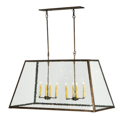 Meyda Tiffany Ovation 8 Light 48" Wide Taper Candle Linear Pendant