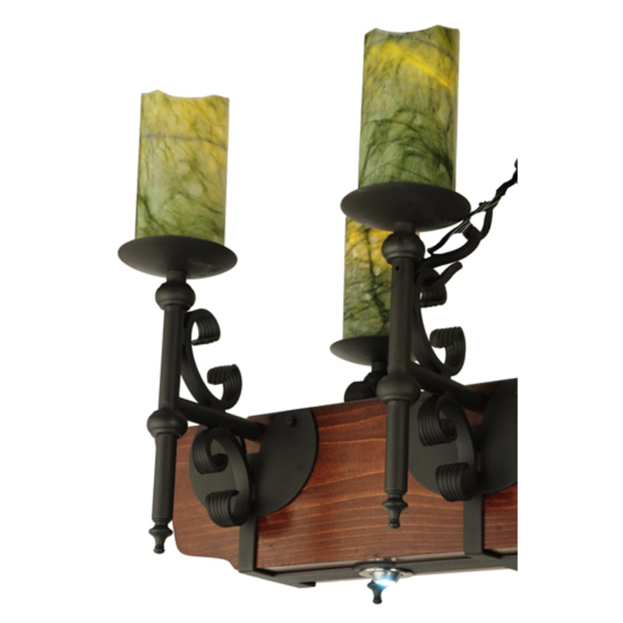 Meyda Tiffany Tudor 15 Light 60" Wide Wrought Iron Candle Style Chandelier