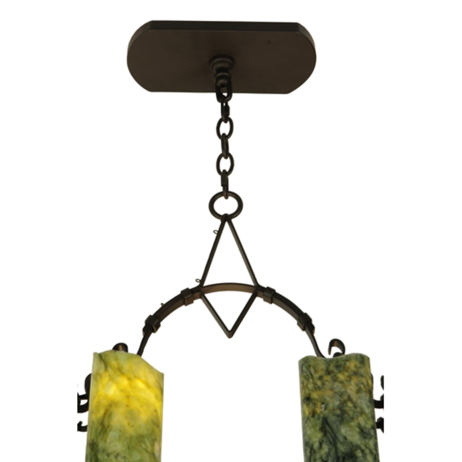Meyda Tiffany Tudor 15 Light 60" Wide Wrought Iron Candle Style Chandelier