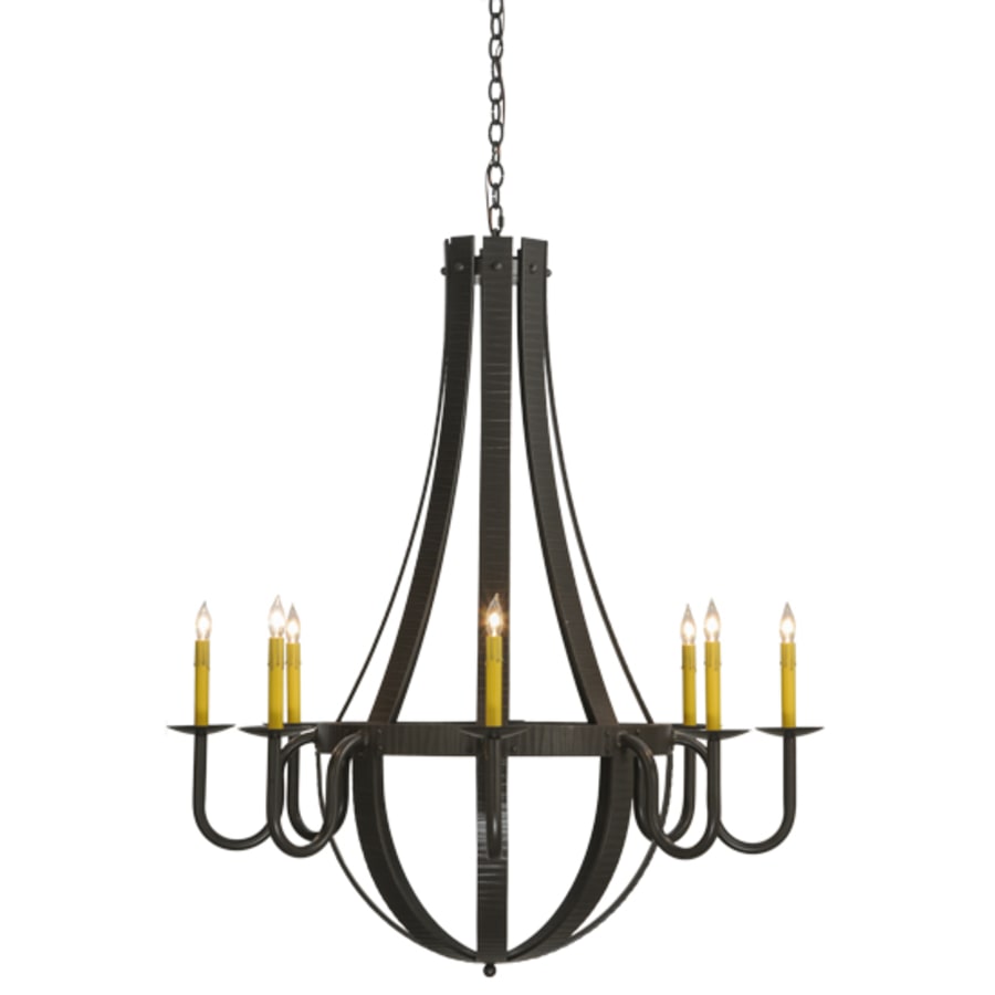 Meyda Tiffany Barrel Stave Metallo 8 Light 42" Wide Taper Candle Style Chandelier