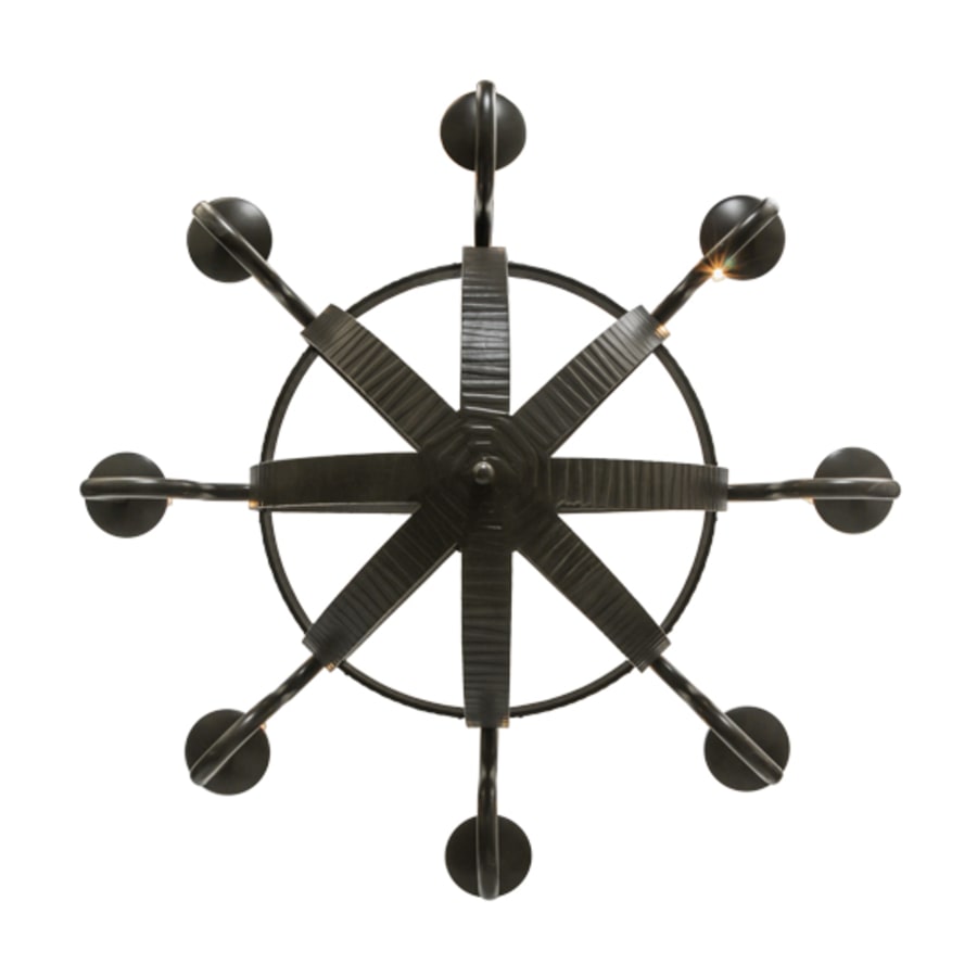 Meyda Tiffany Barrel Stave Metallo 8 Light 42" Wide Taper Candle Style Chandelier