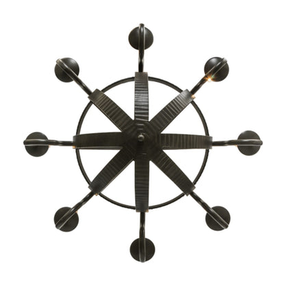 Meyda Tiffany Barrel Stave Metallo 8 Light 42" Wide Taper Candle Style Chandelier