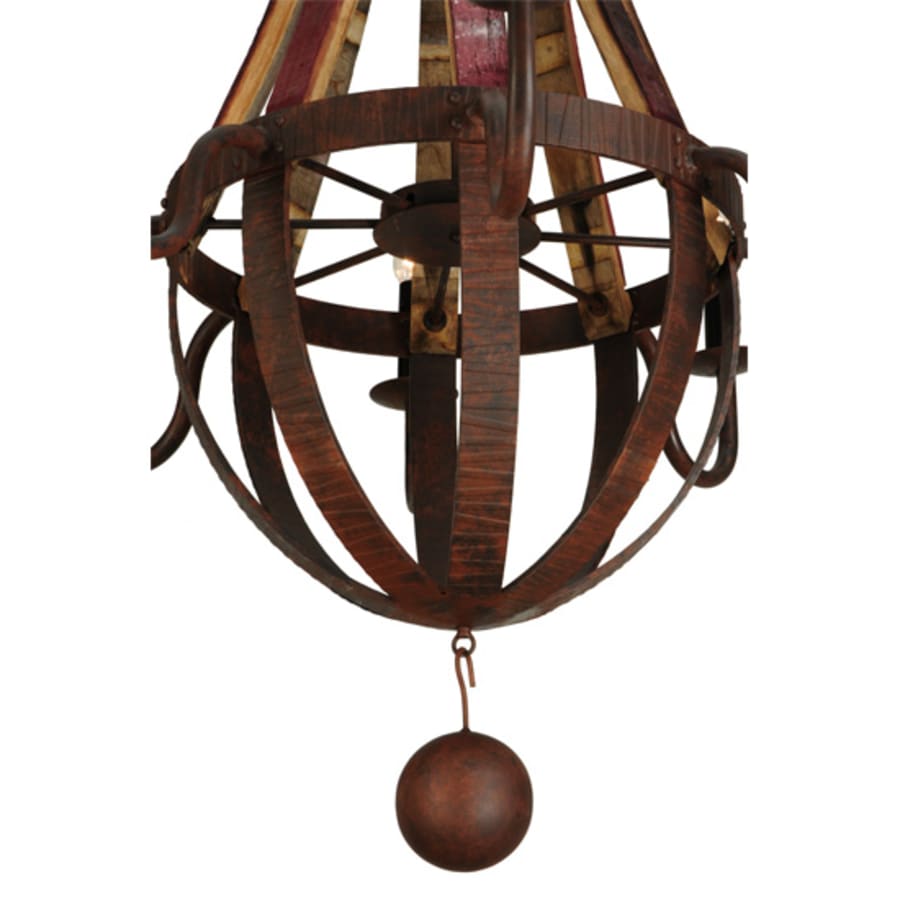 Meyda Tiffany Barrel Stave Metallo 8 Light 44" Wide Taper Candle Style Chandelier