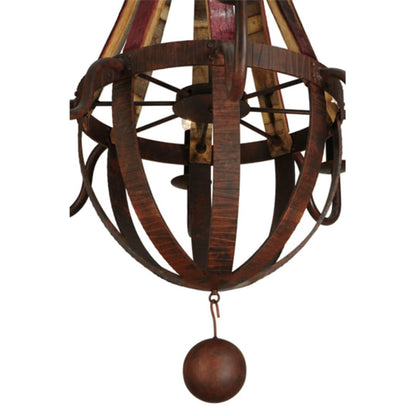Meyda Tiffany Barrel Stave Metallo 8 Light 44" Wide Taper Candle Style Chandelier