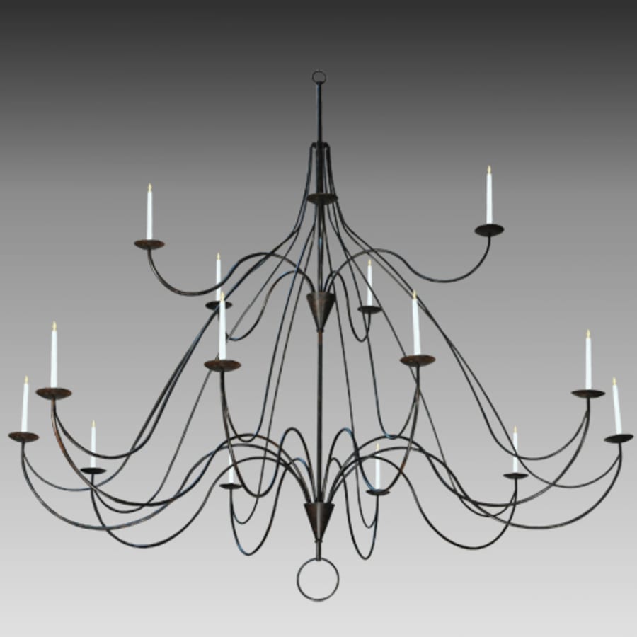 Meyda Tiffany Polonaise 15 Light 96" Wide Taper Candle Style Chandelier